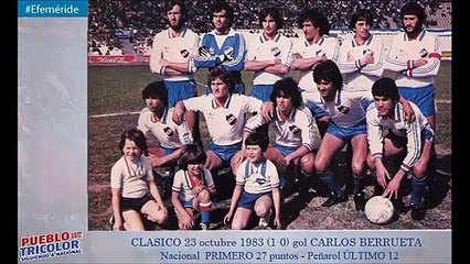 Clásico 1983 gol Carlos Berrueta 1-0