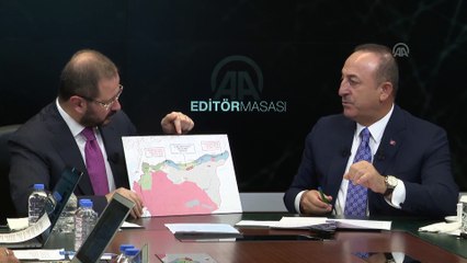 Çavuşoğlu: 'Fırat Nehri'nden Irak sınırına kadar 30 km'nin altına tüm YPG'liler indirilecek, Kamışlı dahil' - ANKARA