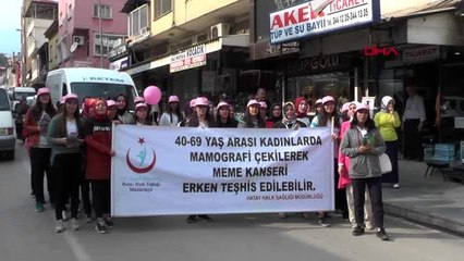 Hatay kırıkhan'da meme kanseri farkındalık etkinliği