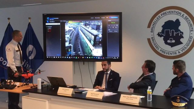 Bruxelles - bilan annuel sur l’utilisation des drones acquis par la Région au profit de la police (vidéo Germani)