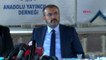 Ankara ak parti genel başkan yardımcısı mahir ünal, anadolu basın yayın birliği'nde basın...