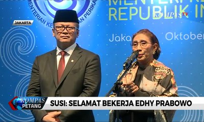 Teteskan Air Mata, Susi: Selamat Bekerja Edhy Prabowo