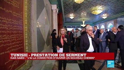 Prestation de serment de Kaïs Saïed, président tunisien : "Un moyen de se présenter aux Tunisiens"