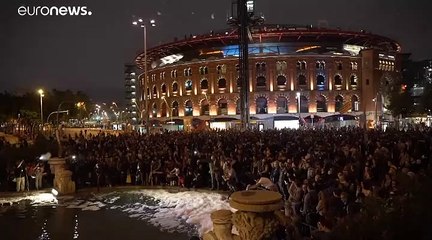 Barcelone : du savon dans une fontaine pour "nettoyer" la ville