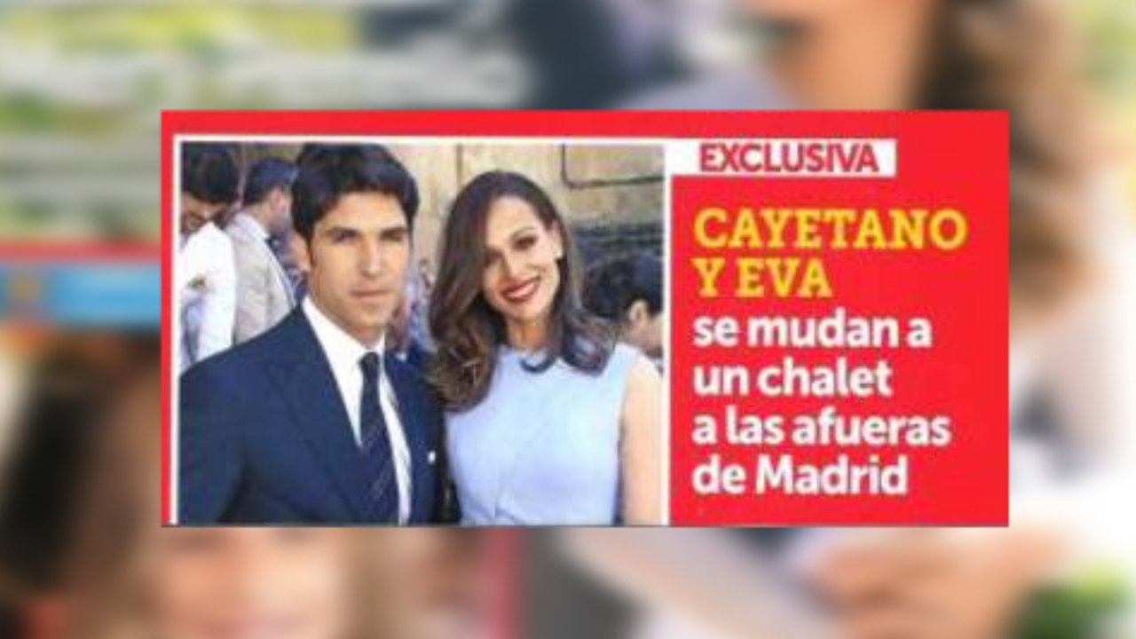 Eva González y Cayetano Rivera se mudan a un chalet