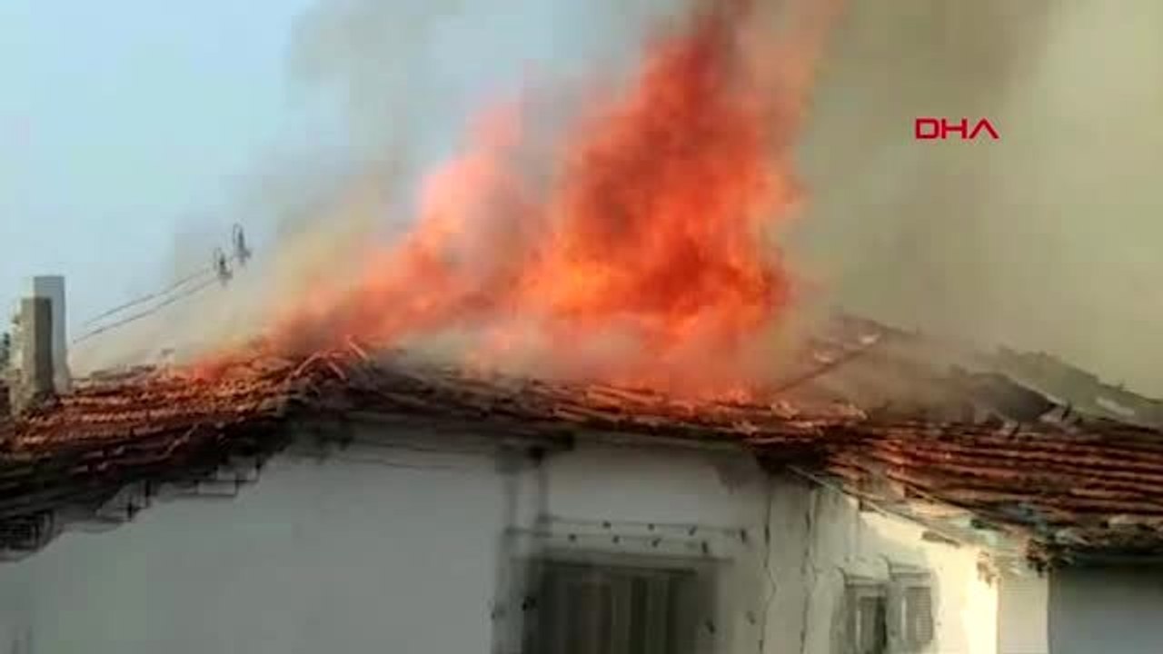 Manisa büyükbaş hayvan çiftliğinde yangın