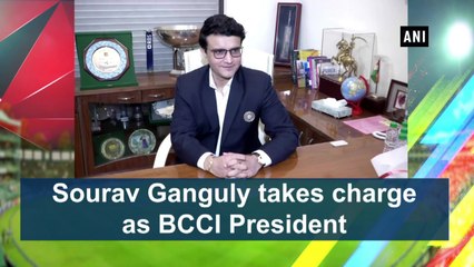 Sourav Ganguly takes charge as BCCI President