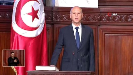 - Tunus Cumhurbaşkanı Said, Yemin Ederek Görevine Başladı