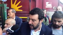 Salvini a Rocca Cencia (Roma) tra i dipendenti dell’Ama (23.10.19)