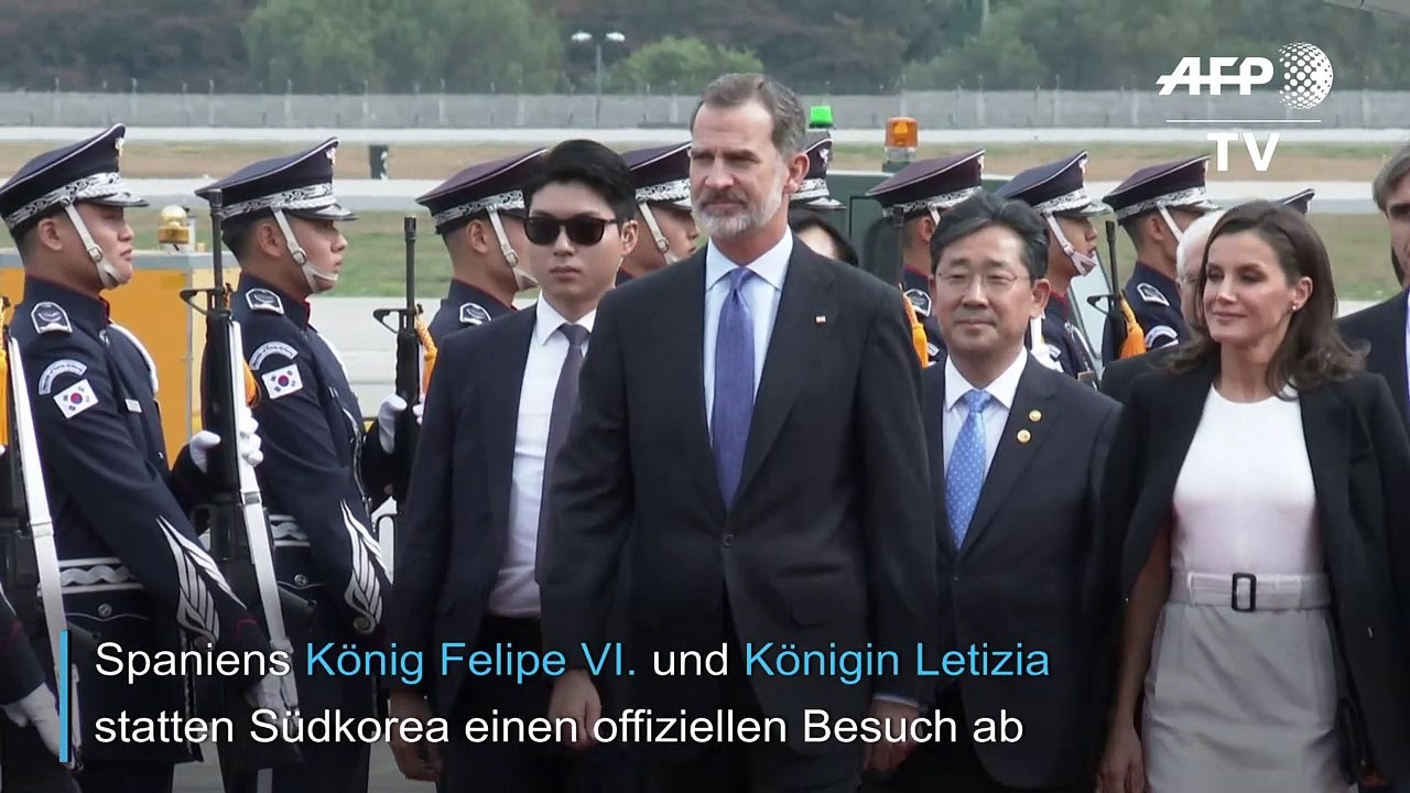 Spaniens Königspaar zu Besuch in Südkorea