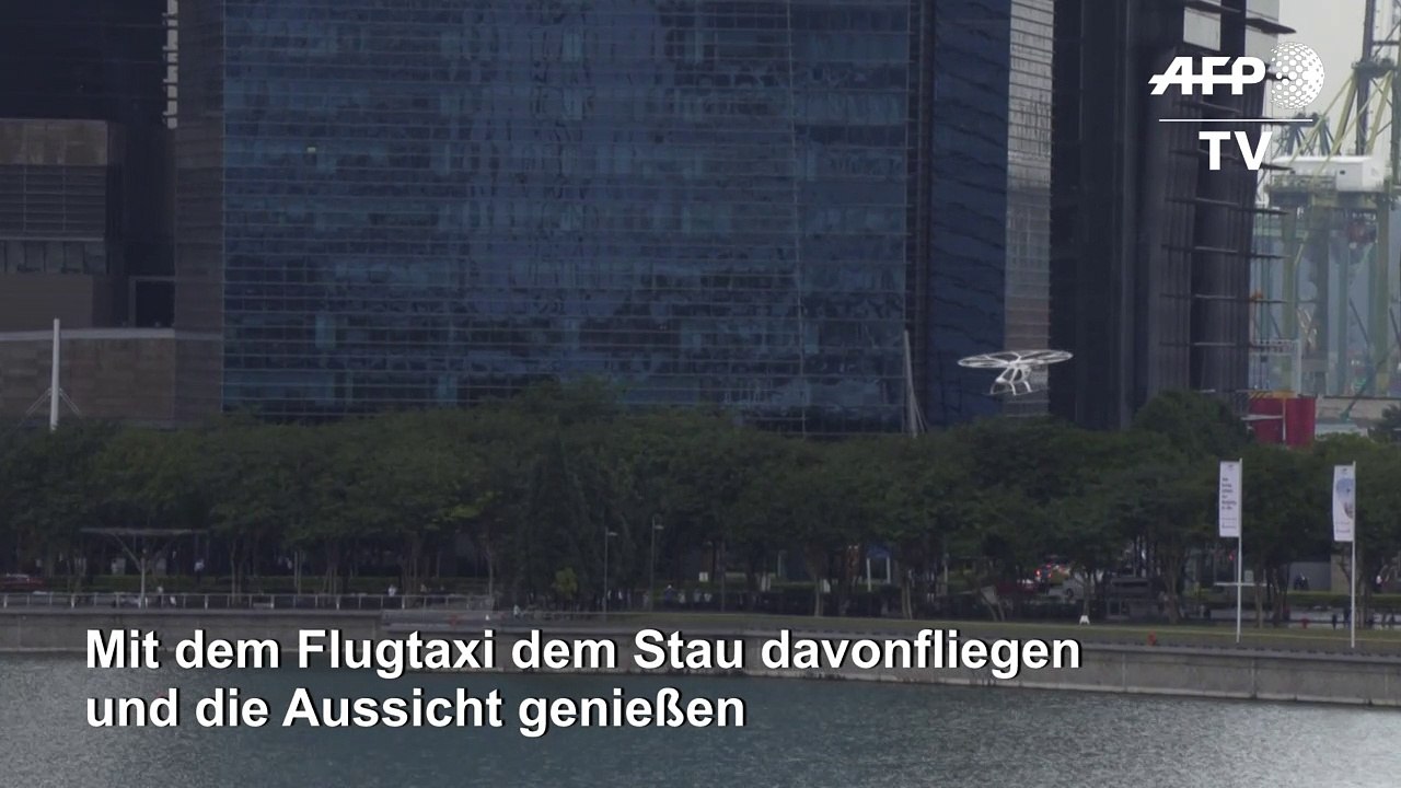 Dem stau "entfliegen": flugtaxi dreht testrunde in singapur