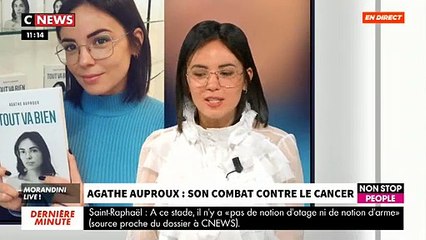 Agathe Auproux raconte son combat contre le cancer dans "Morandini Live" - VIDEO