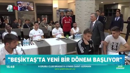 Ahmet Nur ÇEBİ; Futbolcularla Buluştu