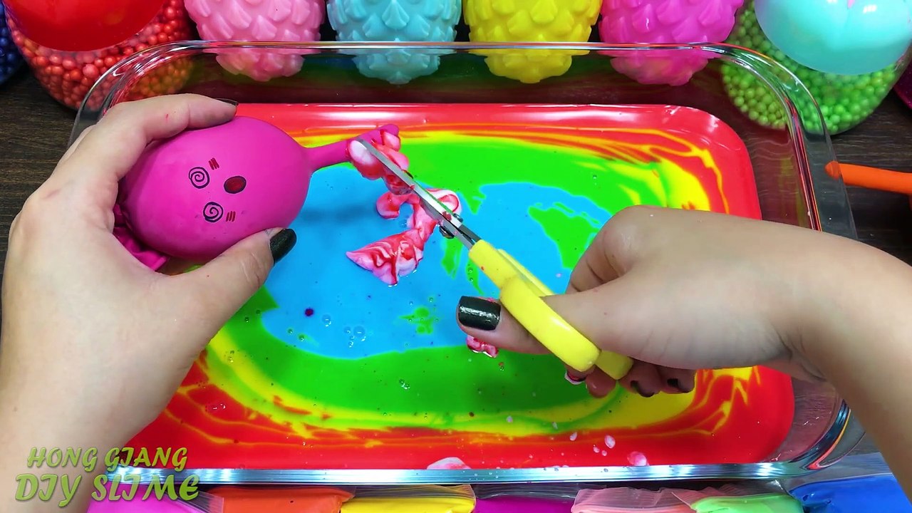 Making Slime with Funny Balloons ! Mixing Makeup, Clay and More into Slime !! Satisfying Slime #598