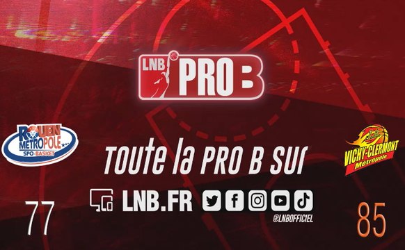 Leaders Cup PRO B : Rouen vs Vichy-Clermont (1/4 aller)