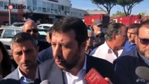 Salvini all'Ama di Roma: 