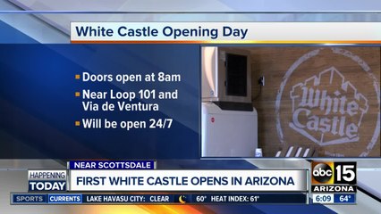 White Castle opens in Arizona Wednesday