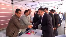 ASKON Gaziantep Şubesi'nden HDP önünde evlat nöbeti tutan ailelere destek ziyareti