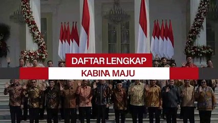 Daftar Lengkap Kabinet Indonesia Maju