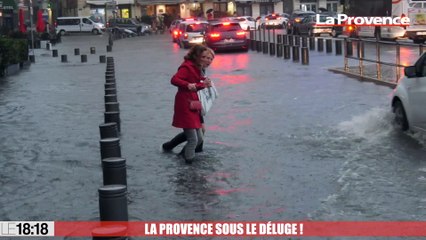 Le 18:18 : rues inondées, circulation paralysée, mer déchaînée... Les images de la Provence sous le déluge