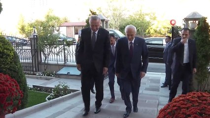 Cumhurbaşkanı Erdoğan, MHP Lideri Bahçeli’yi ziyaret etti
