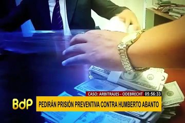 Odebrecht: solicitan prisión preventiva contra Humberto Abanto