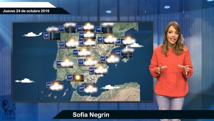 El tiempo: pronóstico para el jueves 24 de octubre