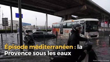 Épisode méditerranéen : plusieurs routes inondées en Provence