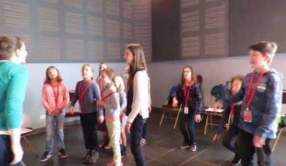 Les enfants en atelier aux Nuits de Champagne