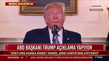 Trump'dan Türkiye açıklaması