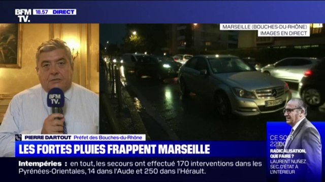 Inondations à Marseille: le Préfet des Bouches-du-Rhône appelle les habitants à éviter le plus possible d'utiliser leur voiture