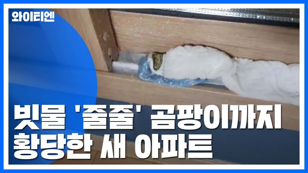 빗물 '줄줄' 곰팡이까지...황당한 새 아파트 / YTN