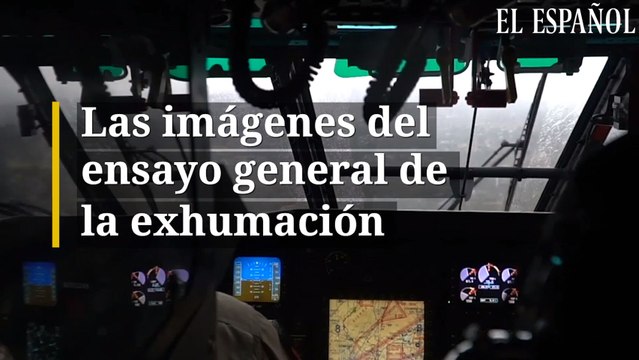 Las imágenes del ensayo general de la exhumación de Franco del Valle de los Caídos
