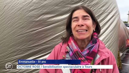 OCTOBRE ROSE Sensibilisation spectaculaire à Tours