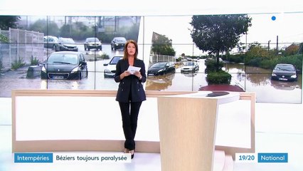 Intempéries : la ville de Béziers est toujours paralysée