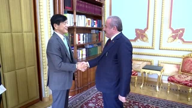 TBMM Başkanı Şentop, Japonya'nın Ankara Büyükelçisi Miyajima'yı kabul etti
