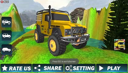 Offroad Driving Simulator 4x4 Jeep Mudding "Jeep Wrangler" Android Gameplay Video #3