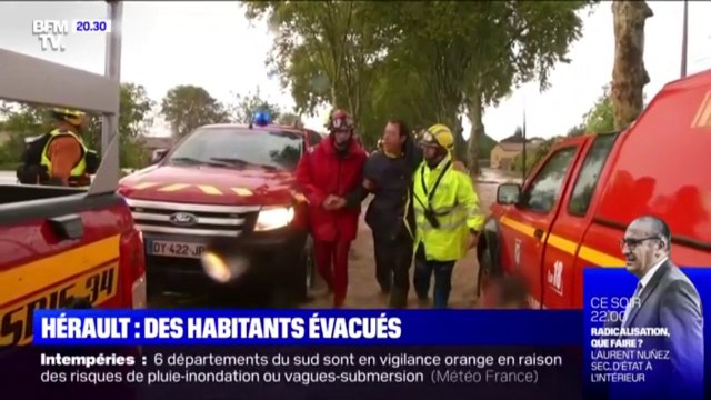 Hérault: de nombreux dégâts et plus de 200 personnes évacuées après les intempéries