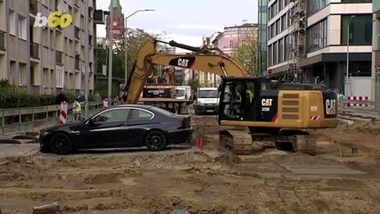 Car Left Behind On Street During Constructive Left Crew Making This Unusual Choice In Order to  Repave the Road!