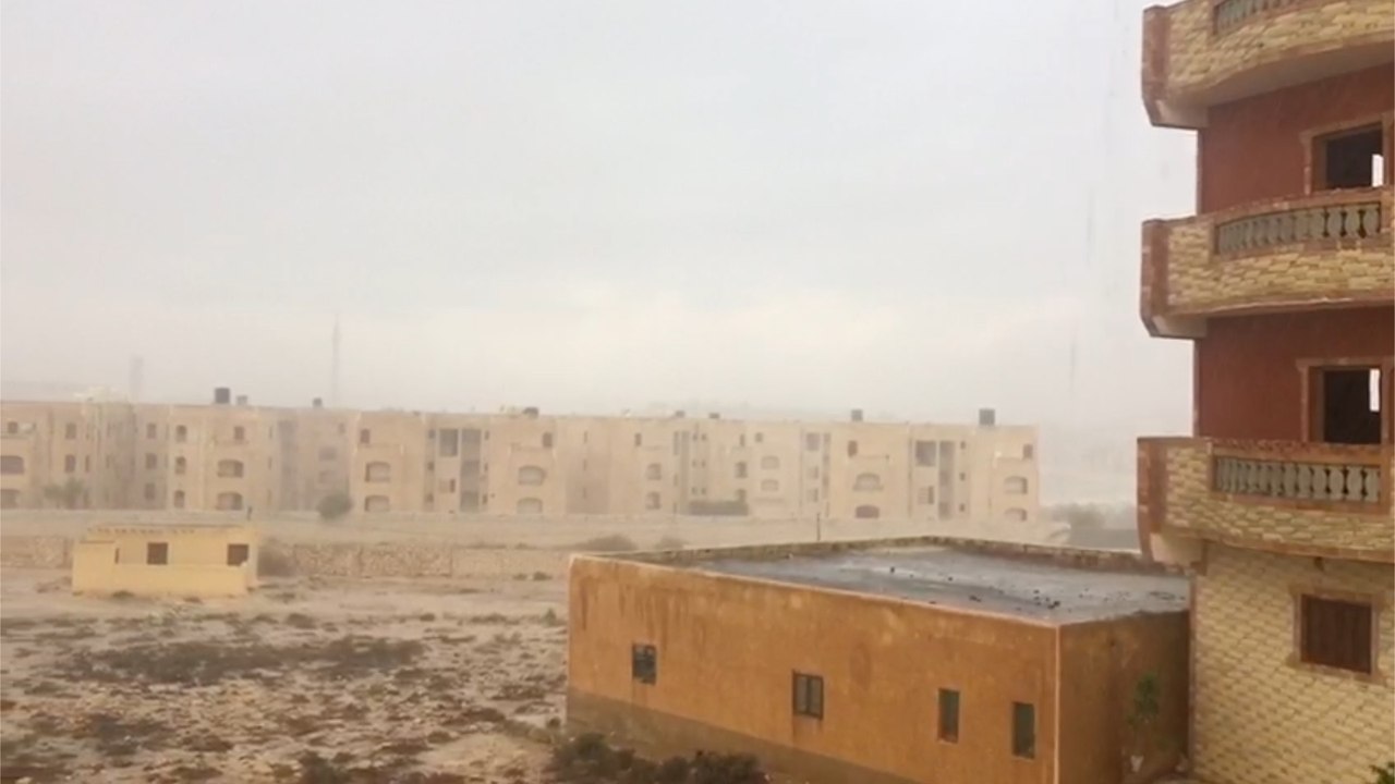 أمطار رعدية تضرب مطروح لليوم الثاني على التوالي