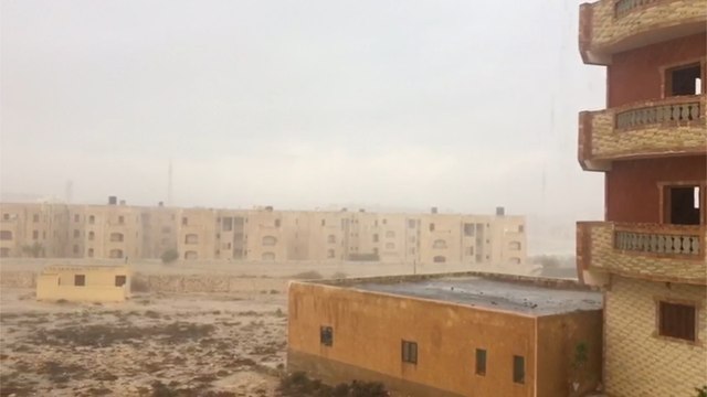 أمطار رعدية تضرب مطروح لليوم الثاني على التوالي