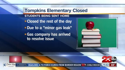 Tompkins Elementary Closed Due to Gas Leak