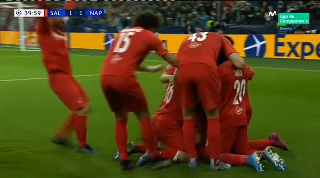 Haaland E. B. (Penalty) Goal HD - Salzburg	1-1	Napoli 23.10.2019