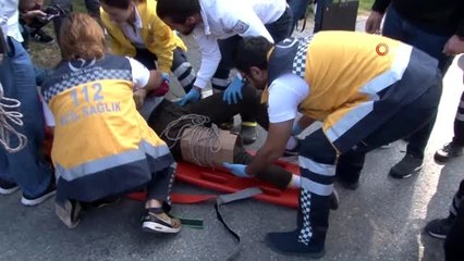 Üniversiteli motosikletli genç yaralandı, olay yerinden geçen doktor müdahale etti