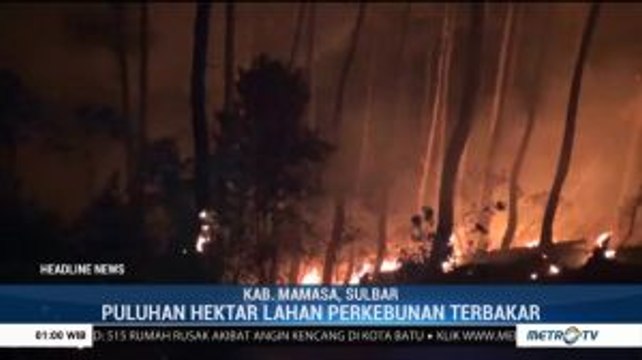 Kebakaran Lahan di Mamasa Terus Meluas