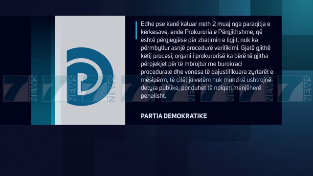 PD SULMON PROKURORINE «MBRON KRYEBASHKIAKET E INKRIMINUAR» - News, Lajme - Kanali 7