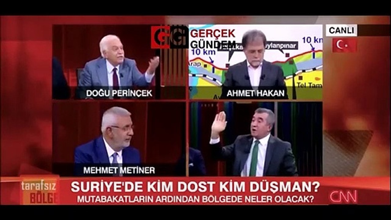 Canlı yayında gerginlik ! Perinçek ile Saraç arasında sert tartışma