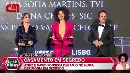 FLASH! Vidas: Ana Sofia Martins e David Fonseca casam em segredo