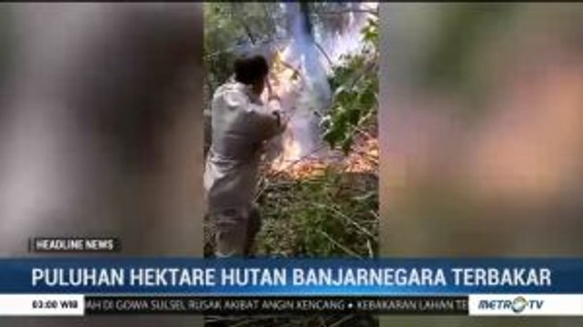 Pemadaman Karhutla di Banjarnegara Terkendala Medan yang Terjal