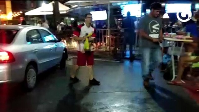 Torcedores começam a chegar ao Triângulo das Bermudas, em Vitória, para acompanhar Fla X Gre na semifinal da Libertadores